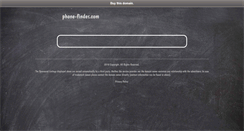 Desktop Screenshot of phone-finder.com